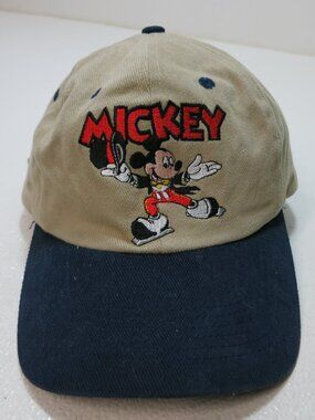 Disney On Ice Mickey Mouse Baseball Cap Headwear Hat Strap Buckle Adjustment OS